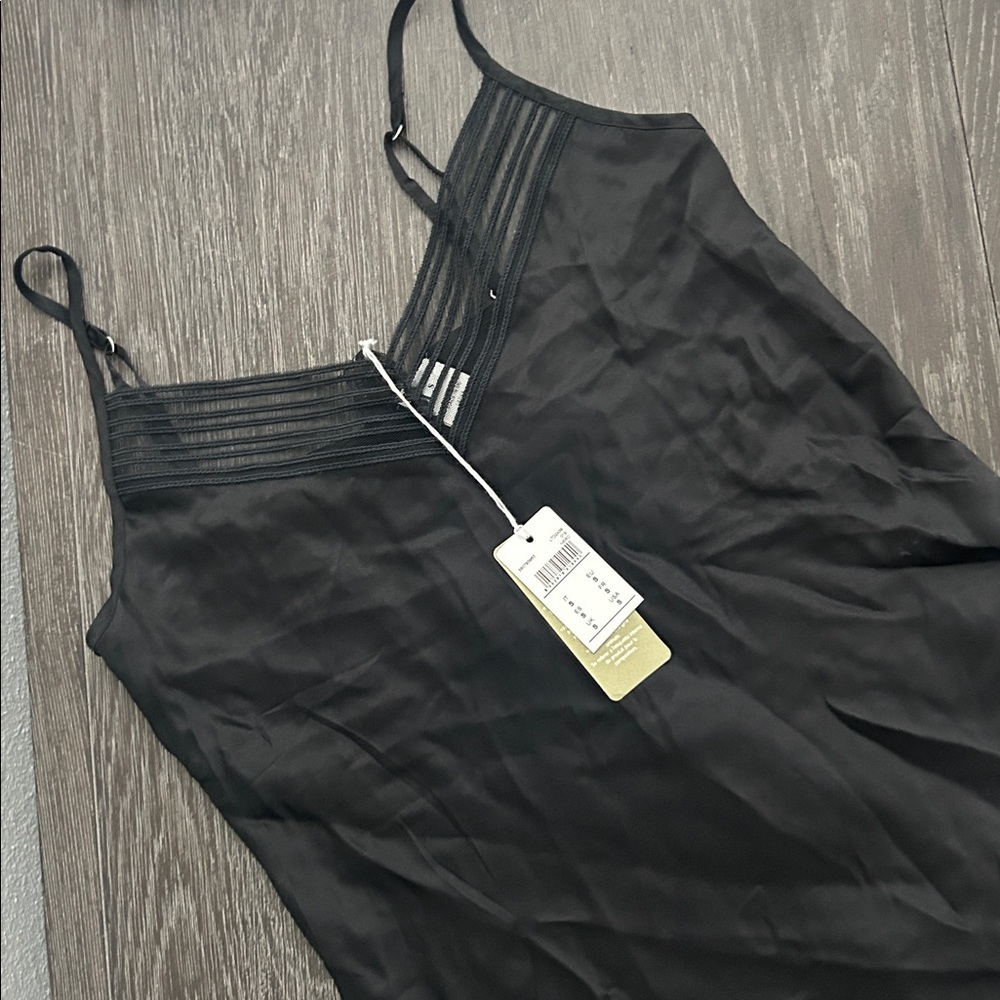 NWT Intimissimi Black Women's Natural Silk Pajama Set - Picture 3 of 3